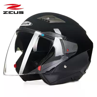Micro blemish clearance Ruishi 611 electric car helmet men and women Four Seasons half helmet multi-function combination running helmet bright black