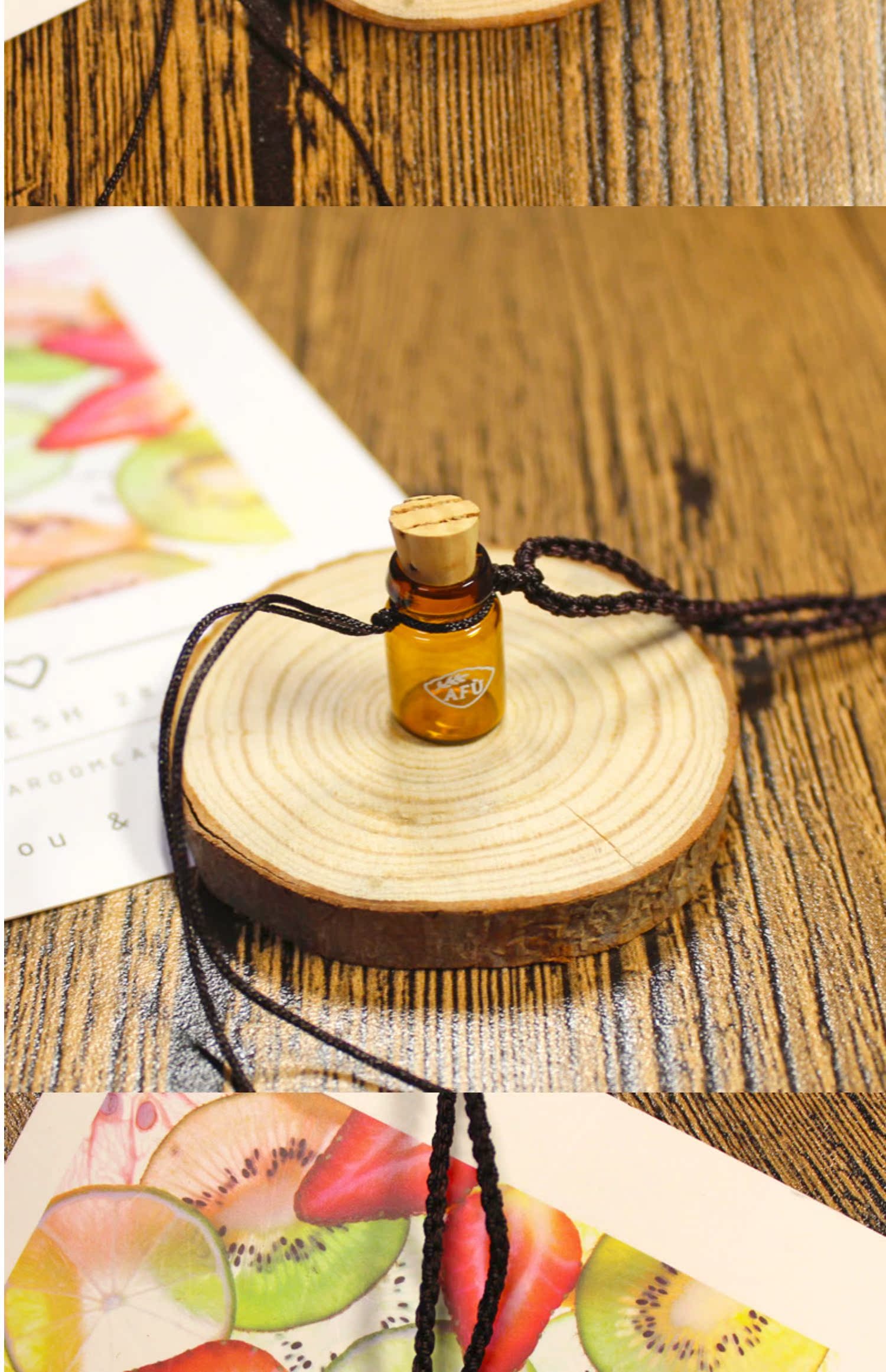 Hương liệu xung quanh AFU Af vòng cổ tinh dầu / chai tinh dầu / chai vận chuyển không chứa thiệt hại tinh dầu không được phát hành lại! - Tinh dầu điều trị tinh dầu sả chanh