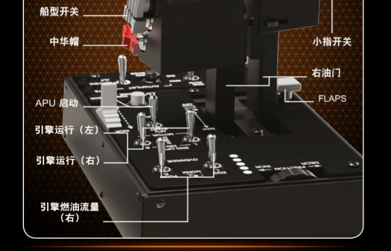 Thrustmaster Tumart A10C máy bay chiến đấu mô phỏng trò chơi cần điều khiển máy bay lever tay đòn lợn - Cần điều khiển