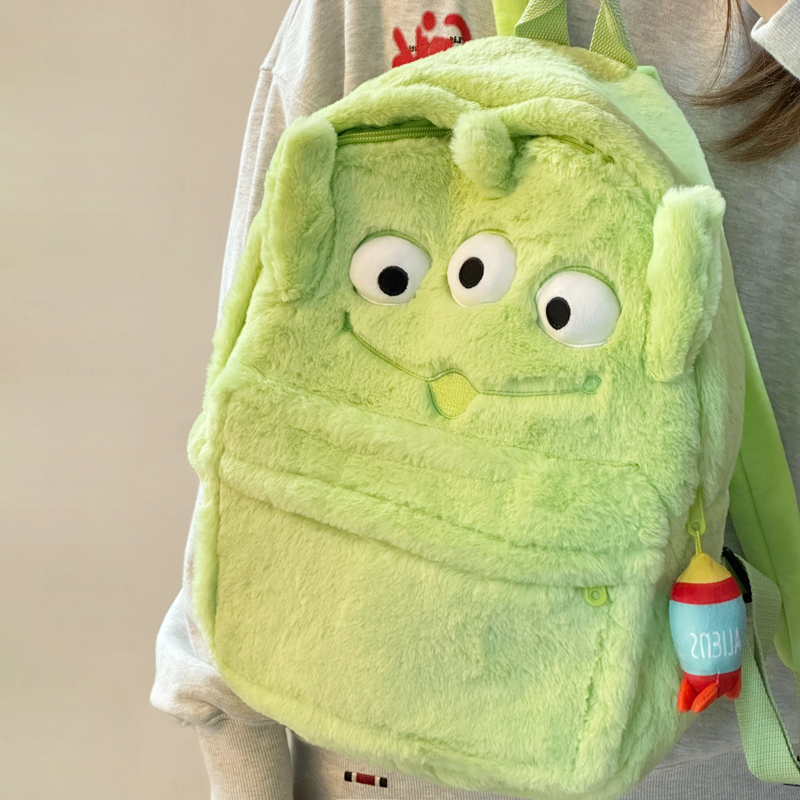 New Cute Internet-Famous Cartoon Three-Eyed Monster 3D Quirky Backpack Large Capacity Campus Student Plush School Bag New Cute Internet-Famous Cartoon Three-Eyed Monster 3D Quirky Backpack Large Capacity Campus Student Plush School Bag