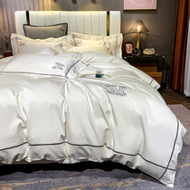 60 long-staple cotton white four-piece apartment cotton quilt cover business 1 8m single double bed