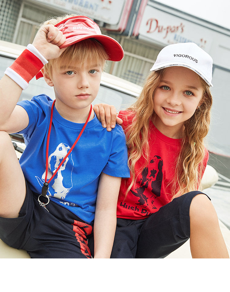 Hush Puppies 暇步士 2020夏季新款 纯棉 儿童短袖T恤 聚划算优惠券折后￥48包邮（￥88-40）男、女童105~170码多色可选