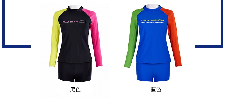 Li Ning chia tay áo tắm áo tắm boxer che bụng thon gợi cảm thể thao thời trang cỡ lớn áo tắm nóng bỏng mùa xuân