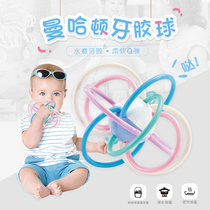 Baby Manhattan ball baby child puzzle early education Enlightenment soft glue hand grip ball can be boiled high temperature water boiled Bell toy