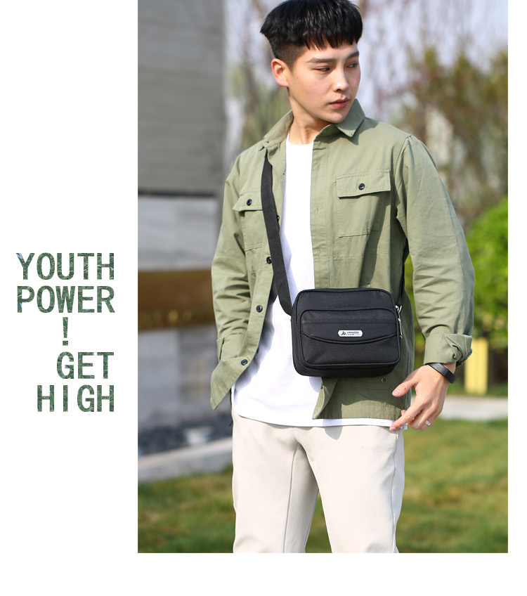 Túi vải nylon Oxford cho nam Túi xách nam mới ngang vai và ngang dọc Messenger túi nam không thấm nước chéo - Túi của con người balo da nam