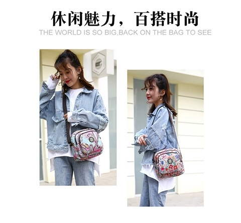 Túi Messenger phụ nữ 2019 mới công suất lớn mẹ túi đeo vai thời trang vải nylon không thấm nước túi lớn túi kinh doanh nữ - Túi xách nữ