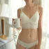 Shen triệu phần mỏng đầy đủ ren không có vòng bông pad đồ lót gợi cảm bralette bra set áo lót có đệm Bộ đồ lót