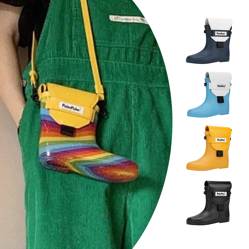 [in Stock] Pabepabe Creative Cute Rain Boot Bag Phone Bag Crossbody Shoulder Bag Niche Shoe Bag for Women