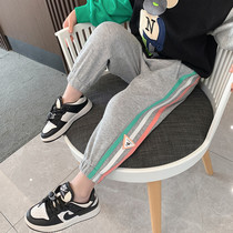 Girls Pants Spring and Autumn New Casual Pants Sweatpants Children Korean Version Harlan Pants 1-3 Years Old Baby Girl Big PP Pants Tide 2