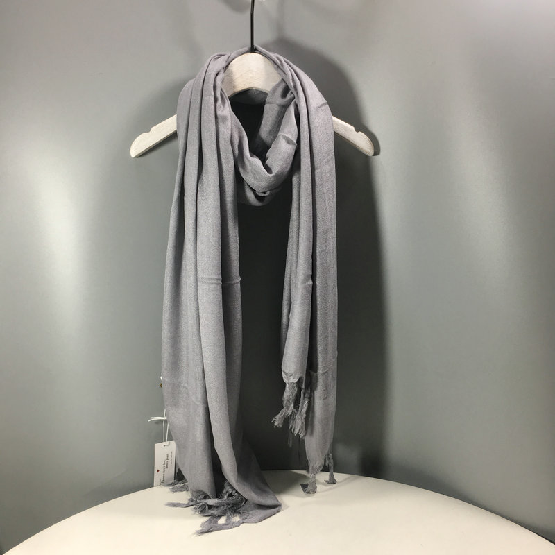 Literary plain color cotton and linen scarf ladies spring and autumn simple long decorative men's thin summer scarf shawl dual-use