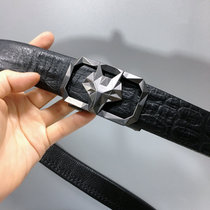 Foreign trade tail leather crocodile belt men head skin casual buckle belt business trousers tail tail