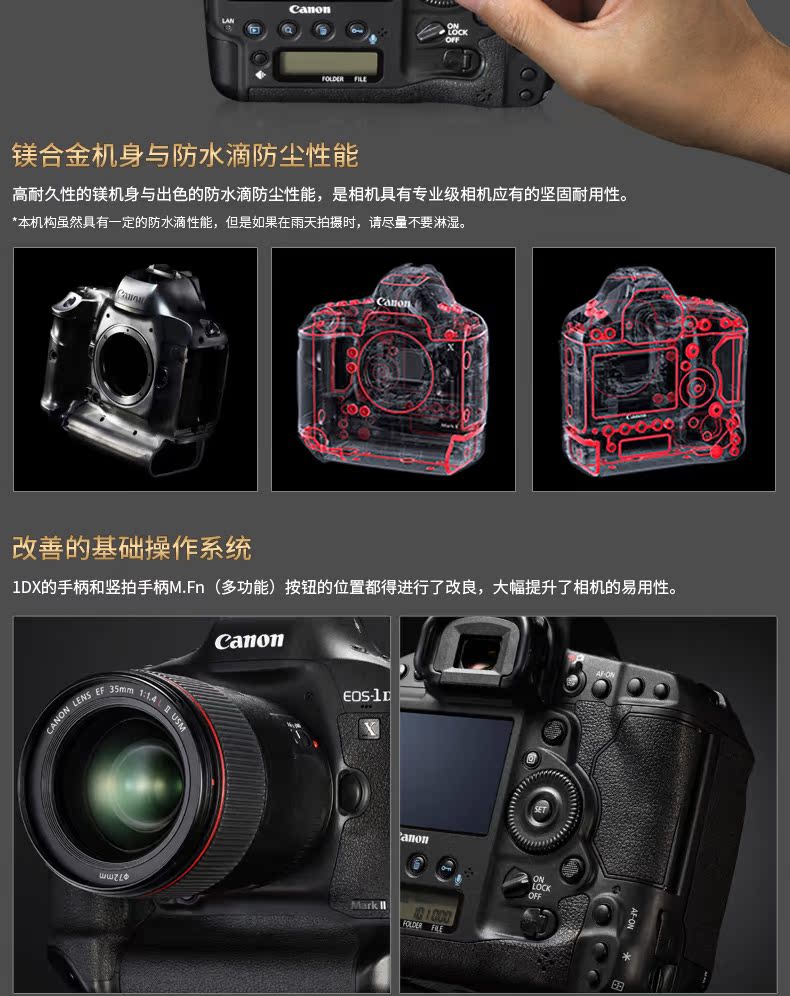 Máy ảnh DSLR Full Frame Canon / Canon EOS-1D X Mark II - SLR kỹ thuật số chuyên nghiệp máy ảnh pentax