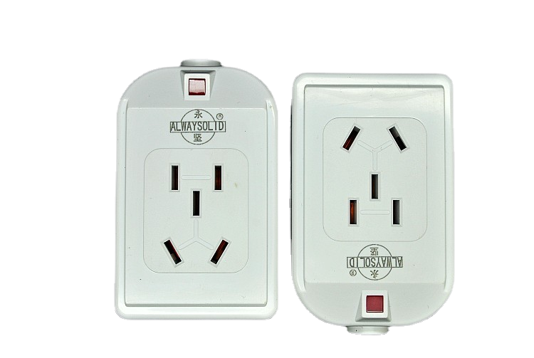 Yongjian mini weak current box socket 1 5m line distribution box small row plug small 3-bit wiring board white floor mop
