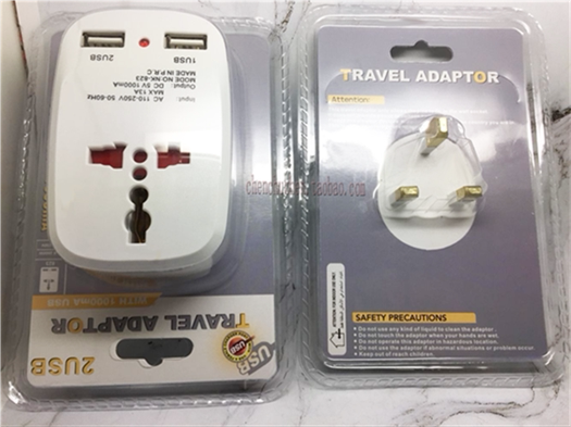 Travel socket Global via dual USB conversion plug Wanuse to English-compliant conversion plug 823E conversion plug