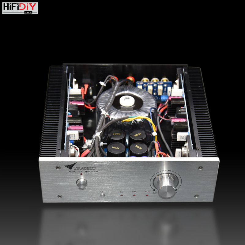 DIY fever HIFI class A and B gold seal 4 tubes ON MJ15024 MJ15025 amplifier AM-80 150W*2