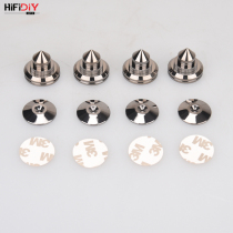 Fine Full Fever Speaker Golden Shock-Proof Nail Pure Copper Plated Rhodium Gold Plated Foot Nail Footbed Spacer With 3M Anti-slip patch