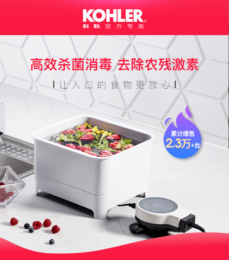 KOHLER 科勒 K-76792T-NA 果蔬清洗机 双重优惠券折后￥699包邮