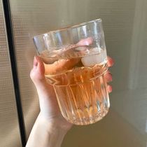 Thick Solid Lead-free Glass Ins American Coffee Cup Glass Cups Summer Drink Cup No Withdrawal