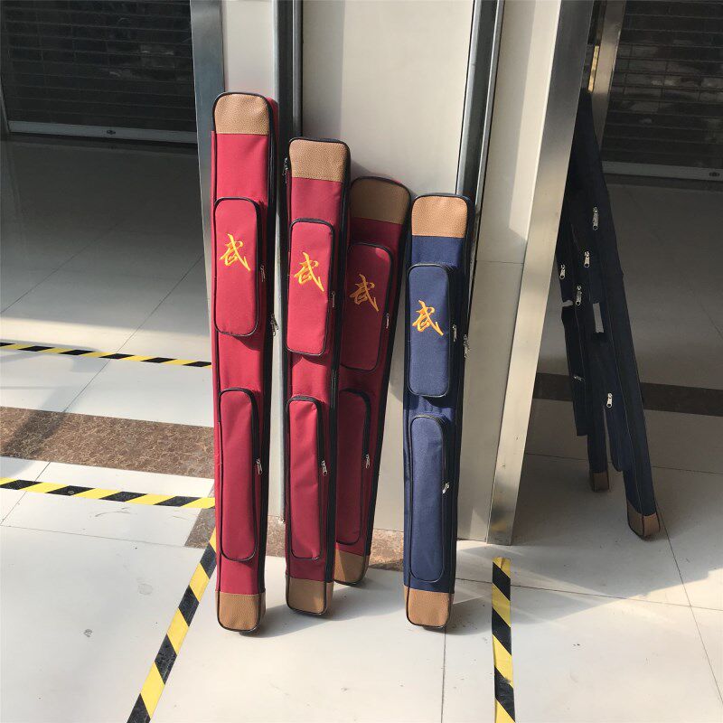 Taipole sword bag sword cover with back sword bag double layer of Oxford cloth thickened waterproof multifunctional martial arts bag instrument bag