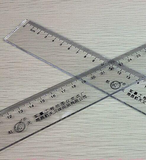 Aerospace organic ruler 20 30 40 50 60 80 1 meter ruler 120cm long plastic ruler Engineering measurement