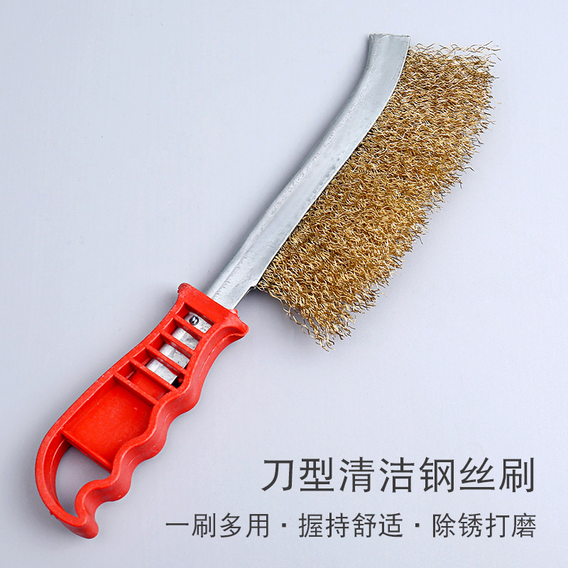 BBQ cleaning brush multi - functional iron brush grill grill grill grill cleaning and rust brush outdoor barbecue tool