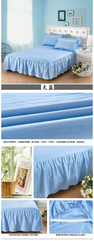 Simmons bedspread bông loại giường bìa váy trắng giường bông váy trong một mảnh Hàn Quốc xù - Váy Petti