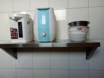 Set to make stainless steel wall-mounted wall Shelf shelve hanger Hanger Sub hotel Kitchen Microwave frame Monolayer Separator