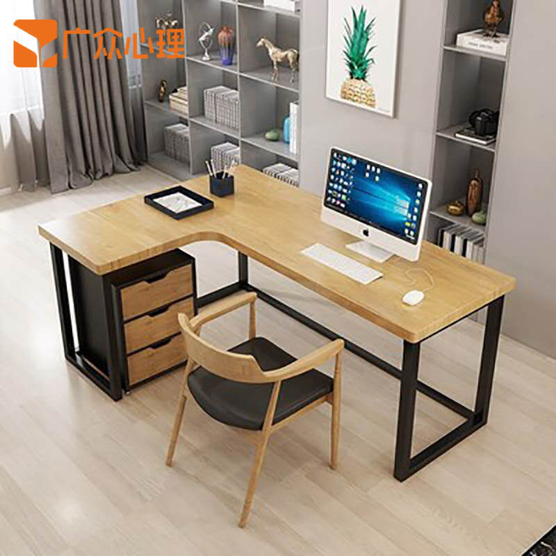 Psychological consultation room special desk layout office modern minimalist solid wood studio single double computer desk