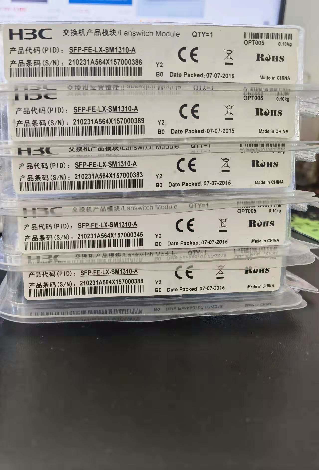 H3C H3C SFP-FE-LX-SM1310-A ​​100M single-mode 10KM optical fiber module original - Taobao