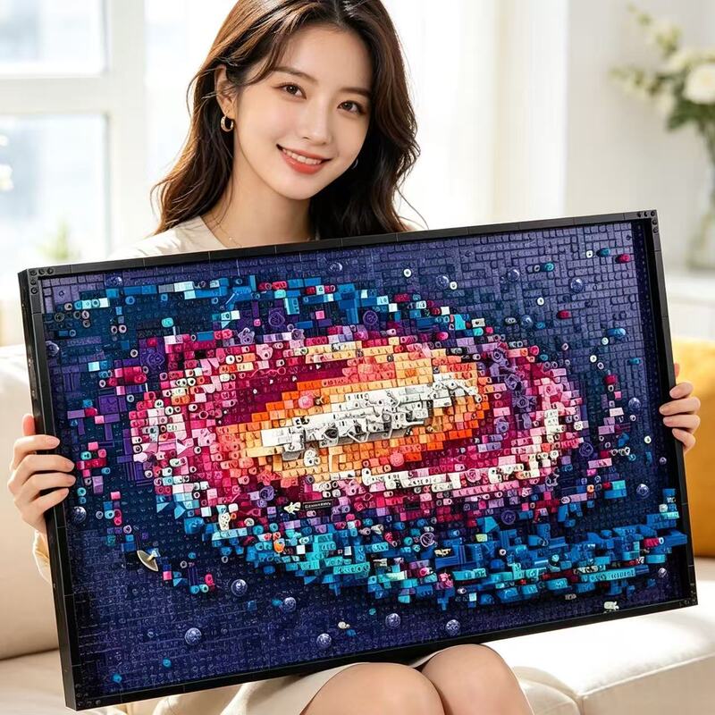 Suitable for Lego Galaxy Pixel Art Girls Series Building Blocks Educational Boys Wall Hanging Toy 31212 Suitable for Lego Galaxy Pixel Art Girls Series Building Blocks Educational Boys Wall Hanging Toy 31212