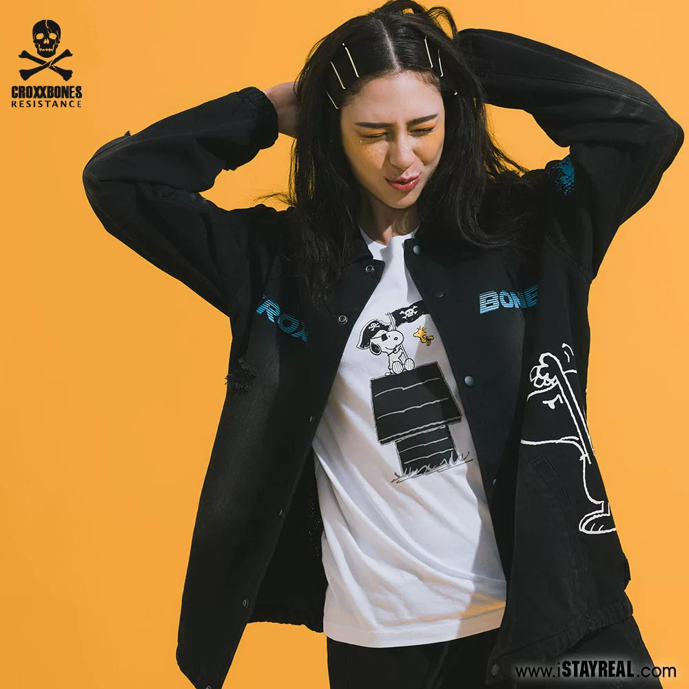 croxxbones Snoopy, джинсовая осенняя куртка унисекс для отдыха, для любимых