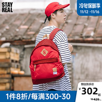 STAYREAL Fashionable Backpack 20 - Black Blue Red Backpack Unisex Couple Trend Brand