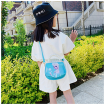 Korean cute childrens bag Frozen cute girl Aisha Princess Hand bag foreign girl shoulder bag
