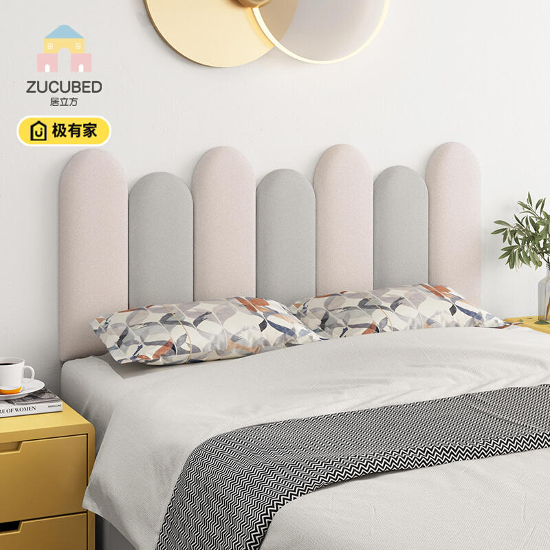 Tatami wall surround soft bag technology cloth children's room bed surround bedside wall anti-collision paste headboard back cushion self-adhesive