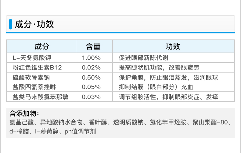 【日本直邮】SANTEN参天月光眼药水12ml夜间护眼