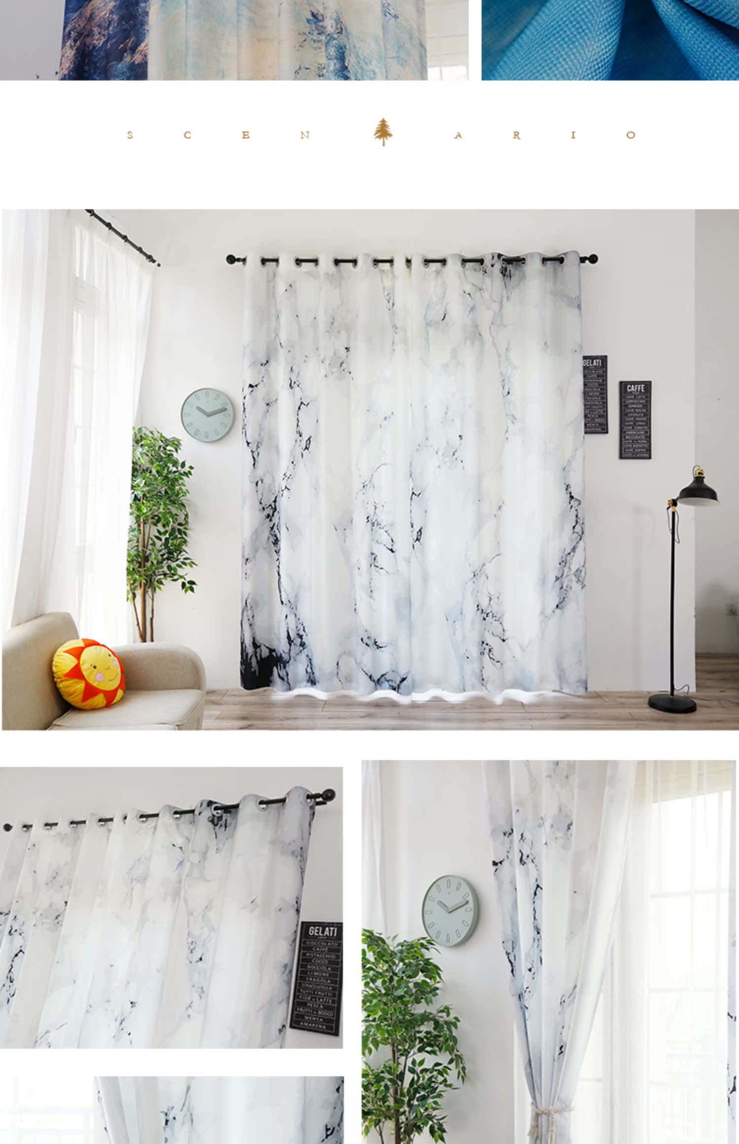 Mạng gió Bắc Âu đỏ sơn dầu INS cá tính rèm phòng ngủ phòng khách sàn màu vàng đến trần cửa sổ Bay cửa sổ hoàn thành phụ kiện - Phụ kiện rèm cửa bán buôn phụ kiện rèm cửa