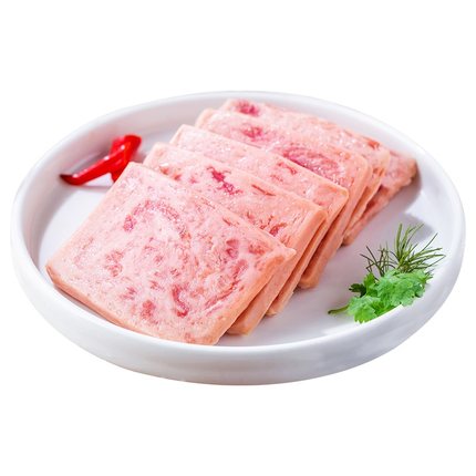 源之香午餐肉≥90%纯猪肉独立装三明治专用食材火腿片即食午餐肉