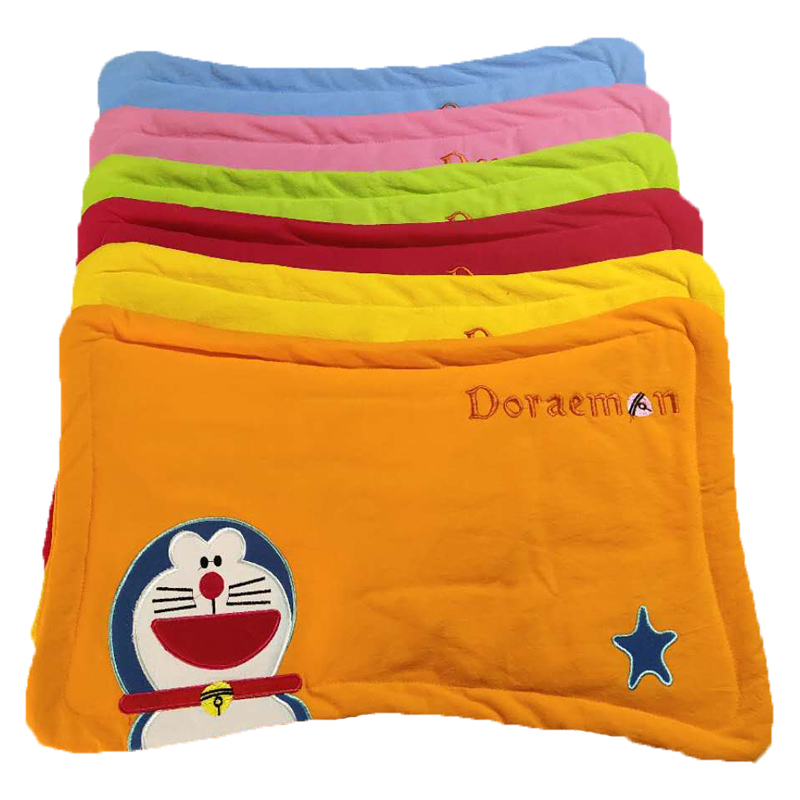 Bell cat children's pillowcase 0-6 years old cotton embroidery kindergarten student pillow baby cartoon embroidered baby pillowcase