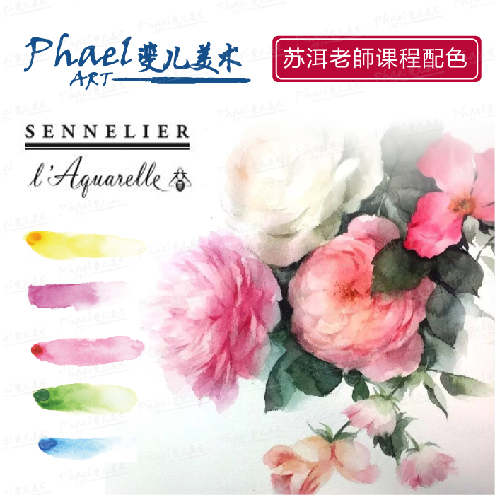 Su Er teacher French SENNELIER Shenellier WATERCOLOR BLOCKY TUBULAR HONEY WATERCOLOR ARTIST