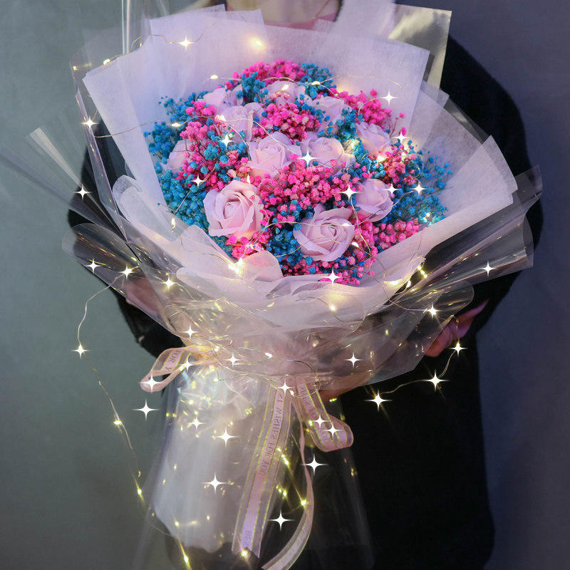 Graduation Photo Full Of Stars Dry Flowers Bouquet Gift Box Sunflower Wood Cotton Evergreen Flowers Girlfriend Bestie Birthday Present