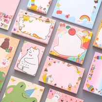 T Creative Cartoon Note Pad Tearable Non-Adhesive Thickened Office Message Note Student Note Note Paper