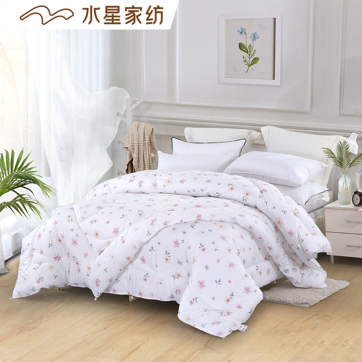 Mercury home textile Ilya Tians antibacterial two-in-one by the upgraded version of spring, autumn and winter single double cotton antibacterial
