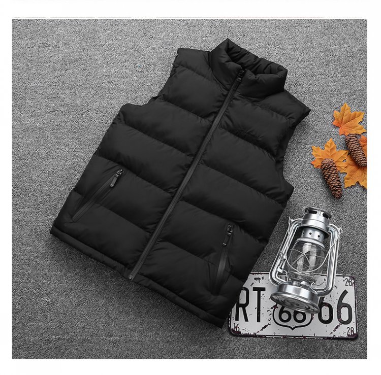 Mùa thu và mùa đông size lớn cho nam xuống vest cotton cộng với phân bón để tăng vest vai vest vest nam thanh lịch áo ba lỗ tập gym nam