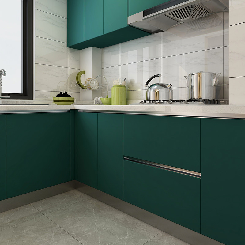 Light luxury retro cabinet furniture refurbishment stickers overall cabinet wardrobe sliding door color change waterproof self-adhesive? Car wallpaper thickening