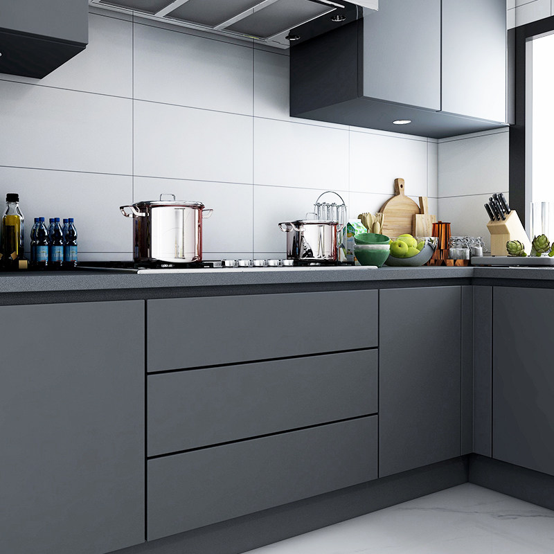 The kitchen overall closet cabinet door wallpaper?Car-proof waterproof self-adhesive moisture-proof wallpaper wardrobe Sub-furniture Renovation Stickers Thickened