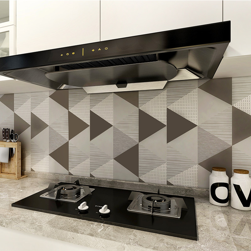 Kitchen Anti-Oil Sticker Hearth Wall Renovated Self-Adhesive High Temperature Resistant Waterproof Make-up Room Bathroom Decorated Tile Wall Sticker