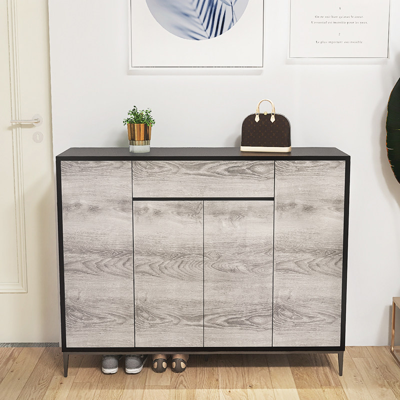 Simple wood grain sticker waterproof and moisture-proof self-adhesive kitchen integral cupboard door bedroom wardrobe Sub-desktop furniture renovation thickened