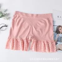 Mùa thu và mùa đông an toàn quần xà cạp ren chống ánh sáng bên ngoài mặc quần short bảo hiểm bông eo cao bụng giải phóng của đồ lót