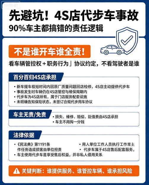 新车两天被撞成事故车!4S店代步撞车麦任划分与车主维权退换车实操