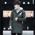 Áo khoác cotton teen dài 13 nam 14 mùa đông 15 cộng với áo khoác nhung dày 16 tuổi học sinh trung học cơ sở 17 áo khoác len nam Bông